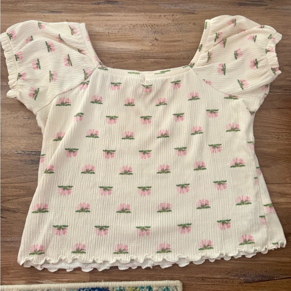 OLD NAVY KIDS FLORAL T SHIRT SIZE XXL 18
